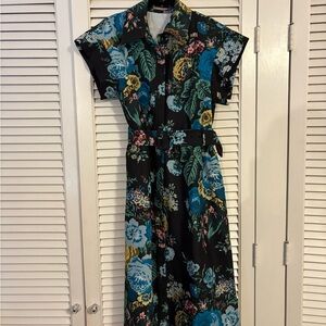 Tuckernuck Chloe Midi Dress sz M A-Line Collared Button Down with tags still on.